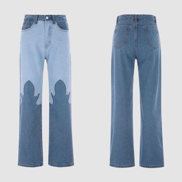 Cider Flame them in Passion Denim Jeans Sz Large - Picture 1 of 10